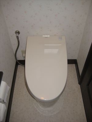 明るく清潔感のあるトイレに